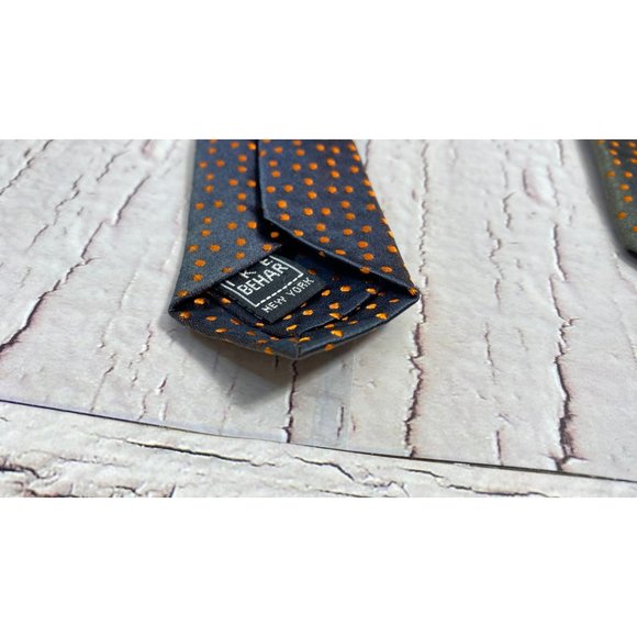 I K E BEHAR new yorkmens necktie 100% silk hand tailored in usa - Picture 2 of 7